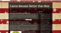 Desktop Screenshot of casinobonusesbetterthanbest.blogspot.com