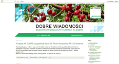 Desktop Screenshot of dobrewiadomosci.blogspot.com