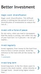 Mobile Screenshot of better-investments.blogspot.com