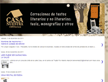 Tablet Screenshot of casanuestraeditores.blogspot.com