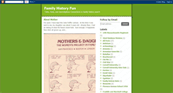 Desktop Screenshot of familyhistoryfun.blogspot.com