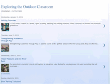 Tablet Screenshot of exploringtheoutdoorclassroom.blogspot.com