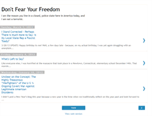 Tablet Screenshot of dontfearyourfreedom.blogspot.com