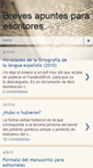 Mobile Screenshot of brevesapuntesparaescritores.blogspot.com