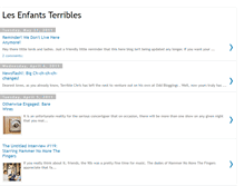 Tablet Screenshot of lesenfantsterriblesmusic.blogspot.com