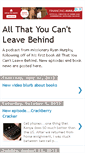 Mobile Screenshot of allthatyoucant.blogspot.com