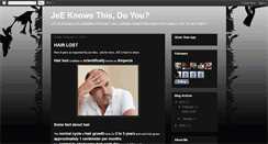 Desktop Screenshot of jeeknowsthis.blogspot.com