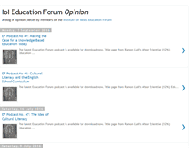 Tablet Screenshot of educationopinion.blogspot.com
