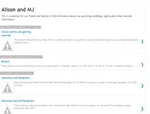 Tablet Screenshot of alisonandmj.blogspot.com