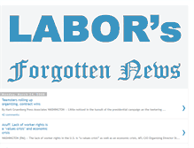 Tablet Screenshot of labor-forgottennews.blogspot.com