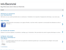 Tablet Screenshot of info-electricite.blogspot.com