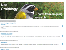 Tablet Screenshot of neo-ornithology.blogspot.com