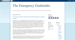 Desktop Screenshot of emergencygoaltender.blogspot.com