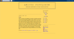 Desktop Screenshot of amicuspopulorum.blogspot.com