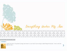 Tablet Screenshot of everything-under-my-sun.blogspot.com