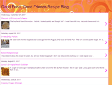 Tablet Screenshot of goodfoodgoodfriendsrecipeblog.blogspot.com