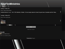 Tablet Screenshot of holyfiregospel.blogspot.com