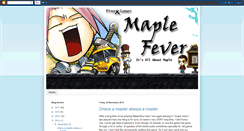 Desktop Screenshot of maple-fever.blogspot.com