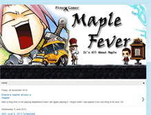 Tablet Screenshot of maple-fever.blogspot.com