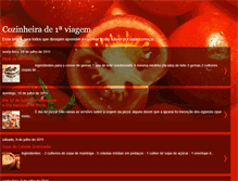 Tablet Screenshot of cozinheiraprimeiraviagem.blogspot.com