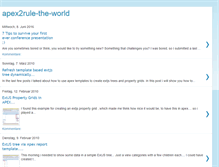Tablet Screenshot of apex2rule-the-world.blogspot.com