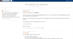 Desktop Screenshot of inpursuitoffitness.blogspot.com