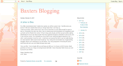 Desktop Screenshot of baxtersblogging.blogspot.com