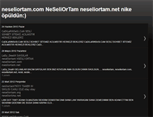 Tablet Screenshot of neseliortam.blogspot.com