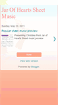 Mobile Screenshot of jarofheartssheetmusic.blogspot.com