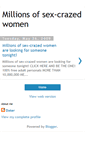 Mobile Screenshot of millions-of-sex-crazed-women.blogspot.com