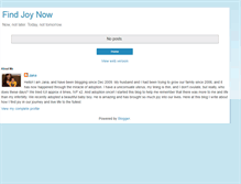 Tablet Screenshot of findjoynowreviews.blogspot.com