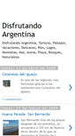 Mobile Screenshot of disfrutandoargentina.blogspot.com