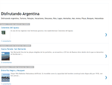 Tablet Screenshot of disfrutandoargentina.blogspot.com
