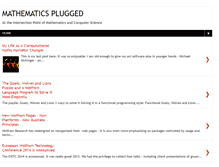 Tablet Screenshot of mathplugged.blogspot.com