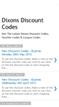 Mobile Screenshot of dixonsdiscountcodes.blogspot.com