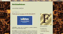 Desktop Screenshot of noticiasdefalcon.blogspot.com