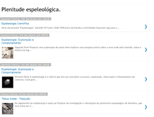 Tablet Screenshot of plenitudeespeleologica.blogspot.com
