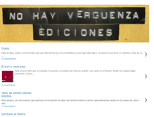 Tablet Screenshot of nohayverguenzaediciones.blogspot.com