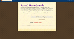 Desktop Screenshot of jornalhoragrande.blogspot.com