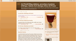 Desktop Screenshot of africa-artpromo.blogspot.com