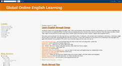 Desktop Screenshot of globalenglishonline.blogspot.com