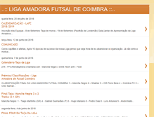 Tablet Screenshot of ligafutsalcoimbra.blogspot.com