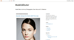 Desktop Screenshot of modeldebuter.blogspot.com