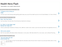 Tablet Screenshot of healthnewsflash.blogspot.com