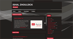 Desktop Screenshot of ishalzhouldick.blogspot.com
