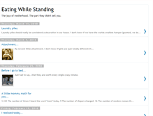 Tablet Screenshot of eatingwhilestanding.blogspot.com