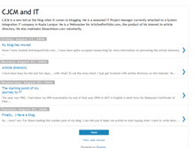 Tablet Screenshot of cjcm.blogspot.com