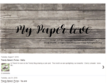 Tablet Screenshot of mypaperlove.blogspot.com