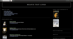 Desktop Screenshot of meanielinks.blogspot.com