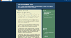 Desktop Screenshot of davtechsolutions.blogspot.com